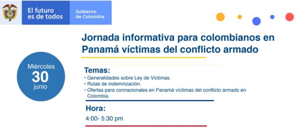 Participe en la jornada informativa dirigida a los connacionales víctimas del conflicto armado 